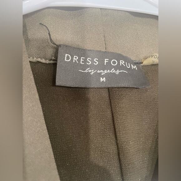 Dress‎ Forum Green Velvet Duster Kimono Cardi Size Medium - Picture 7 of 8